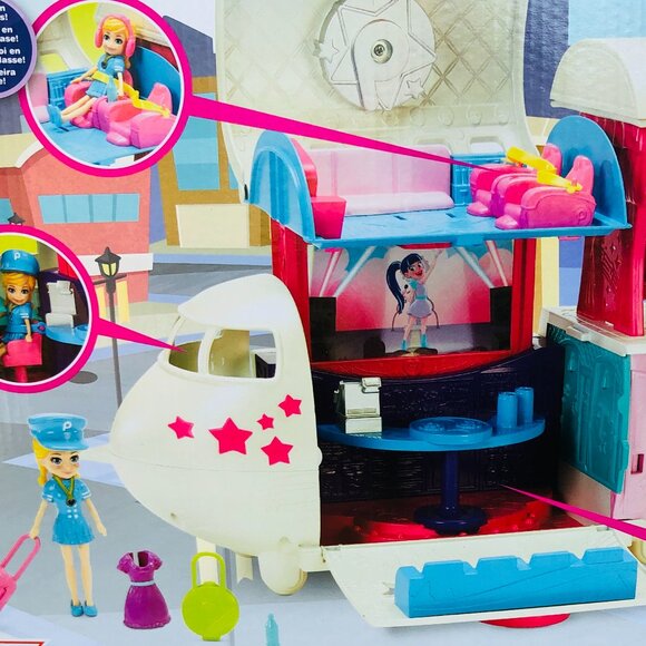 Polly Pocket Flying Fabulous Jet with 3-inch Doll & Accessories New in Box - Picture 12 of 14